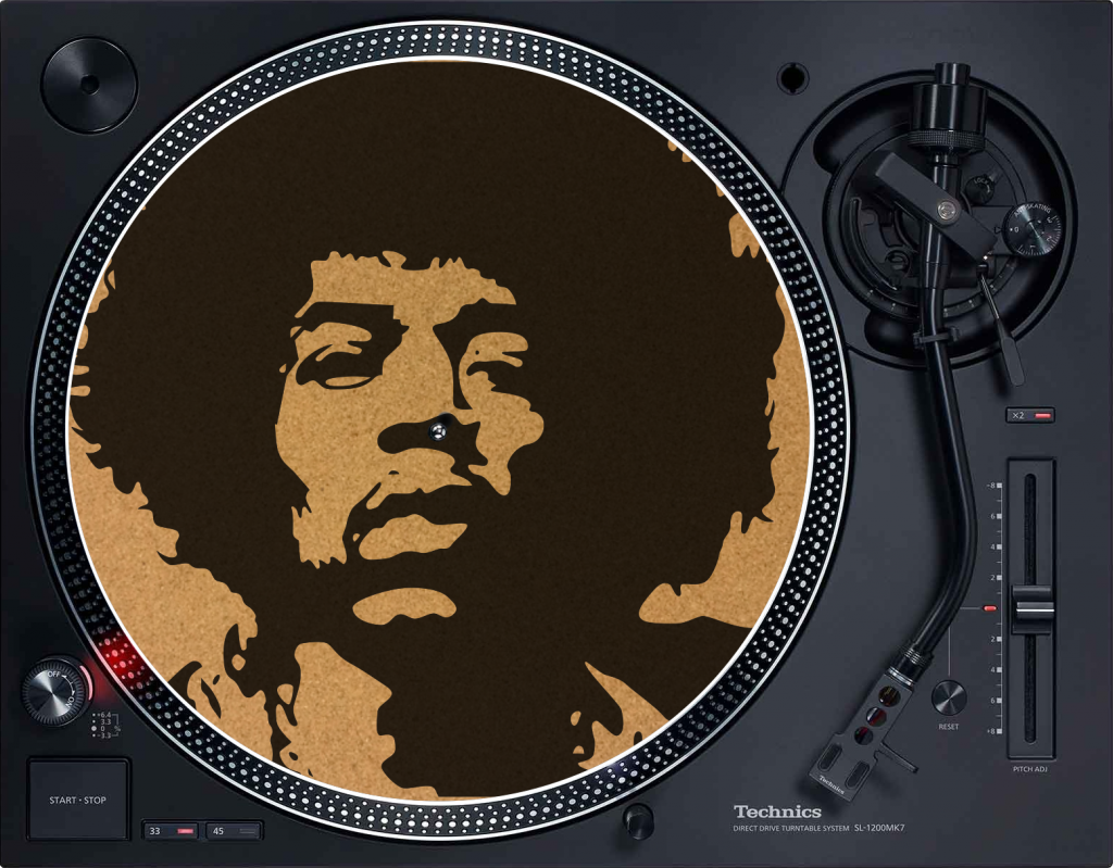 Hendrix Cork Slipmat 12" Cork Stranger Prints Shop